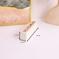 Detailed cream jewelry tray showing dimensions 20x3.9x5.2cm for rings and earrings - Long Jewelry Bar 5cm Height
