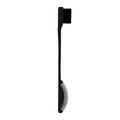 Dual-sided eyebrow brush and grooming comb in sleek black for precision styling - Fan-Shaped Brow Brush Black