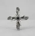 Vintage Cross Flower Pendant