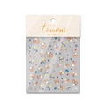 Adesivi per unghie 5D a rilievo con motivi floreali vellutati e pois colorati to-1866 - Fiori di Velluto Colorati in Rilievo (to1866)
