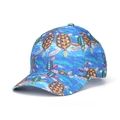 Navy blue baseball cap featuring vibrant sea turtle prints and a classic curved brim - Deep Blue Sea Turtle Style (49#)