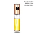 Rose gold 100ml glass oil sprayer for kitchen and air fryer with misting nozzle - 100ml / Electroplated Rose Gold