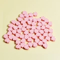 Perline a cuore in argilla polimerica a scacchi rosa e bianchi per braccialetti fai da te - Rosa Rossa