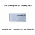 Moule rectangulaire en silicone bleu clair pour argile et résine DIY, 18x8cm interne - Planche à Presser l'Argile Rectangulaire 18*8