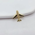 Elegante goud en zwarte 3D vliegtuig hanger met glinsterende kristallen voor dames - Stijl A Goud