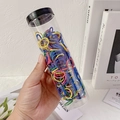 Gomas de pelo de colores de alta elasticidad para niñas en tarro cilíndrico transparente - Colores Oscuros (Tarro de 300 Piezas)