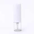Portable 1ml glass perfume spray bottle with white plastic atomiser and clear glass body - 1ml / White