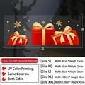Size chart for Christmas red bow static stickers showing various width and height dimensions - Christmas Static Sticker (P-SD205)