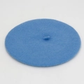 Boina clásica de lana azul claro de estilo retro minimalista para otoño e invierno - M (56-58cm) / Azul