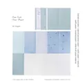 Sea Salt Star Scrapbook-Papierset mit 36 Blatt sortierter Texturen in Hellblau - Meersalzsterne