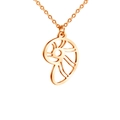 Collier élégant en or rose avec pendentif nautile ajouré et chaîne fine raffinée - Collier Nautilus Or Rose
