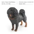 Realistic black Tibetan Mastiff dog figurine ornament for home decor display - Black Tibetan Mastiff