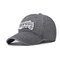 Vintage washed dark grey cotton baseball cap with Florida Original embroidery patch - Adjustable / Florida Grey