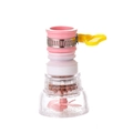 Pink kitchen faucet filter with mineralization balls and rotatable splash-proof nozzle - Large Pink (Boxed)