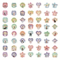 56 pieces of cute dog themed stickers with inspirational quotes in macaron colors - Dog A