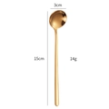Cucchiaino da caffè dorato in acciaio inox 304 lunghezza 15cm larghezza 3cm - 15CM / Oro