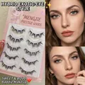 Coffret de cinq paires de faux cils en grappe pour un regard effet manga volumineux - Style Hybride Asiatique T07