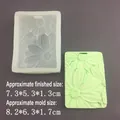 Daisy flower embossed silicone mold for making resin pendants or aroma wax tablets - Large Daisy Tag Mold