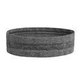 Elastic gray athletic headband with breathable fabric texture for sports and fitness - Gray