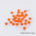 0.6cm orange translucent resin balls for DIY dessert decor and bubble tea toys - 0.6cm / Orange