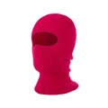 Winter knitted 3-hole balaclava mask in rose red for outdoor skiing and warmth - 1-Hole Design / Rose Red