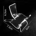 Large clear acrylic display stand for bracelets and bangles showing dimensions 6.5cm height - Large Stool Stand