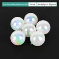 8CM Iridescent Pearl White (Set of 6)