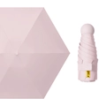 Mini six-fold sun umbrella in light pink with UPF 50+ UV protection and matte finish - 5-Fold 6-Rib Pink