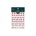Adesivo per unghie 3D con motivi a lampone e cuori in rosso e verde, modello TS-1523 - Stile Lampone in Rilievo 3D (TS-1523)