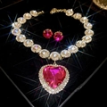 No.60 Gold Rose Red Heart 2-Piece Set