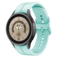 Mint green silicone strap for Samsung Galaxy Watch with digital compass display - watch5/5Pro / Light Green
