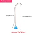 Rainbow hose cat wand toy with blue bug lure, 47cm hose and 41.5cm rod, weight 13g - Rainbow Tube Fly Cat Teaser