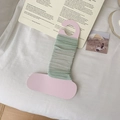 Pale green ribbed knit leg warmer on a decorative hook for ballet and JK style - One Size / Green