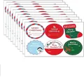 Christmas gift labels set with deer and snowman motifs for holiday packaging - Snowman and Reindeer Designs(146A-KP217) / 10 Sheets/Pack