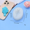 Lavender flower silicone mold for aroma plaster showing precise dimensions and size scale - Lavender Shape (6)