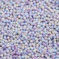 3mm gradient glass seed beads in pastel lavender, blue and yellow for DIY jewelry making - 3mm 5g/Pack / Purple Blue Yellow Gradient