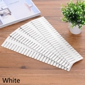 Lot de 4 séparateurs de tiroir blancs ajustables en plastique pour un rangement idéal - Long (Lot de 4) / Blanc