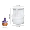 Καλούπι σιλικόνης για κεριά κολοκύθας Halloween με καπέλο μάγου, ημιδιαφανές - Κολοκύθα με Μυτερό Καπέλο / Κολοκύθα με Καπέλο Μάγισσας