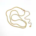 Minimalist double layer snake chain waist body jewelry in gold stainless steel finish - Single Layer Snake Chain / Single Layer Gold Style (KAY041)