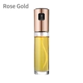 Pulverizador de aceite de cocina con tapa de bomba oro rosa y botella de vidrio claro - Embalaje De Caja De Regalo / Oro rosa