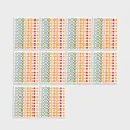 Set of 10 sheets colorful cartoon reward stickers with stars and flowers for students - Excellent Style / 10 Sheets/Pack