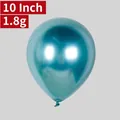 Single 10 inch 1.8g metallic teal blue latex balloon for party and wedding decor - Metallic Green - Medium