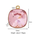 Pink square zircon charm with gold plating and 13mm copper frame for DIY jewelry - M601975-Pink