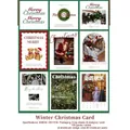Set di 45 biglietti di Natale in 9 design festivi con Babbo Natale e alberi - Cartoline di Natale 45 Fogli