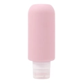 Nachfüllbare 200ml rosa Silikon-Reiseflasche zum Ausdrücken für Shampoo und Lotion - Rosa