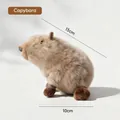 Brown plush capybara dog squeaky toy with 15cm length and soft furry texture - Squeaky Toy / Brown