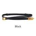 Fine ceinture en cuir noir pour femme avec boucle dorée pour robes et chandails - Noir