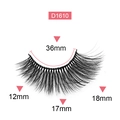 D1610 false eyelashes measurement guide showing 36mm band and 18mm lash length - Model D1610