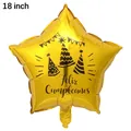 18 inch golden star shaped foil balloon with Spanish Feliz Cumpleaños greeting - 18 Inch Spanish Birthday Golden Star