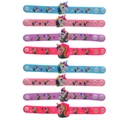 Set of 8 colorful silicone unicorn bracelets for children with snap button closure - Unicorn Wristbands Set (12pcs)